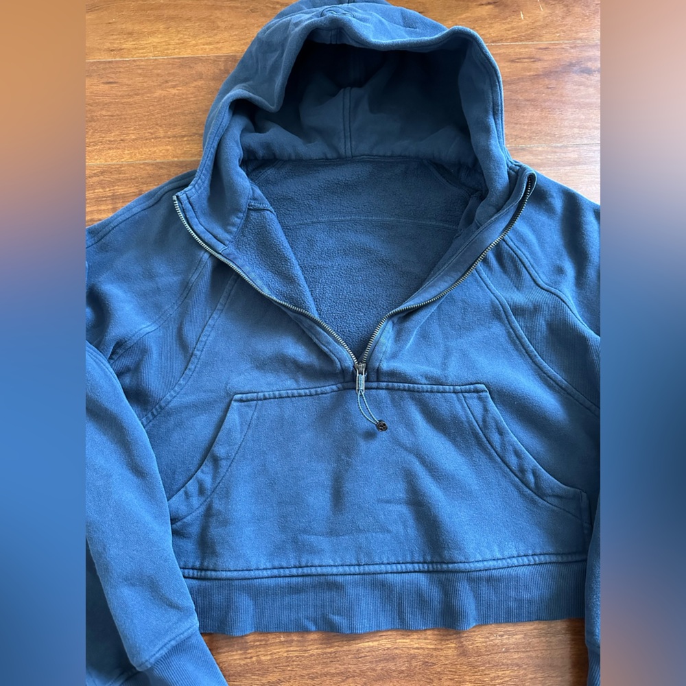 Women’s Lululemon Oversized Half Zip Hoodie in Navy Blue. Size XL/XXL. - Picture 3 of 3